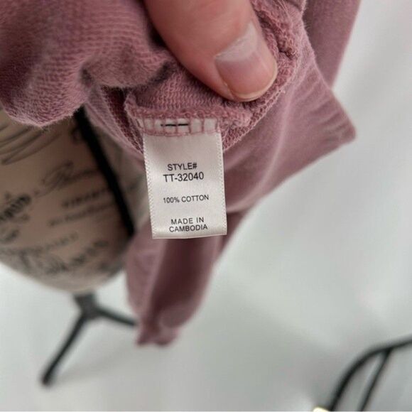 Zenana Long Sleeve Pull Over Sweater Pink Small - Picture 5 of 7